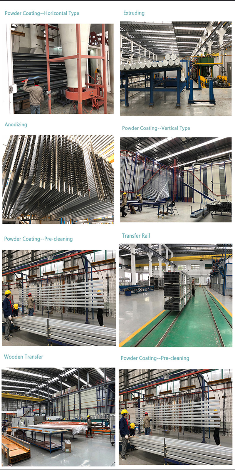 aluminum profiles processing factory