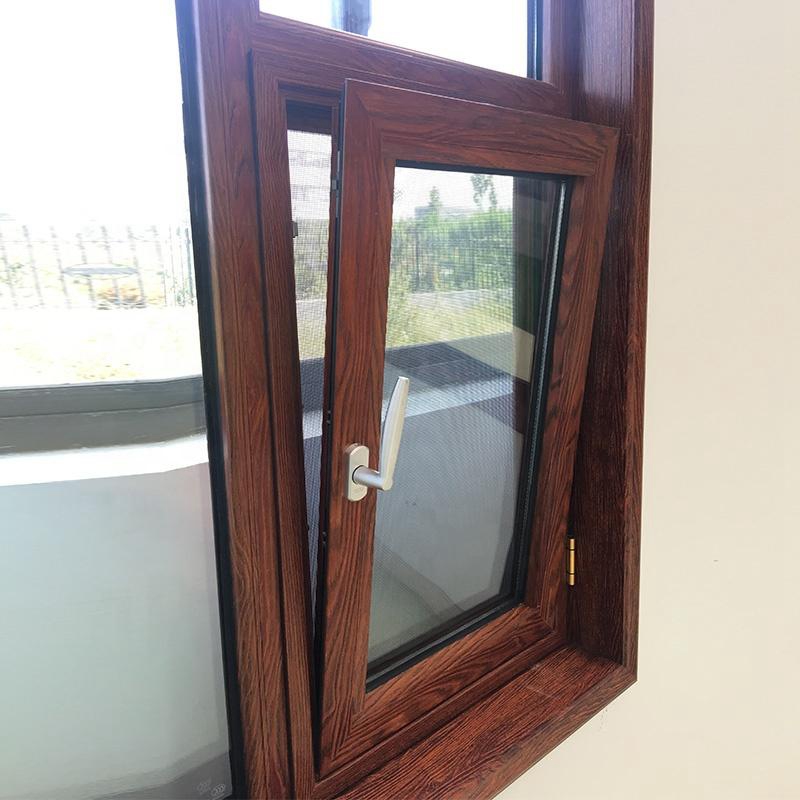 Wood grain transfer aluminum profile