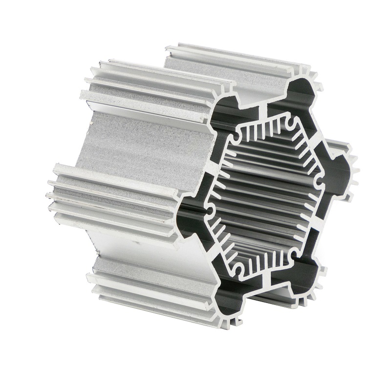 round extruded aluminum heatsink