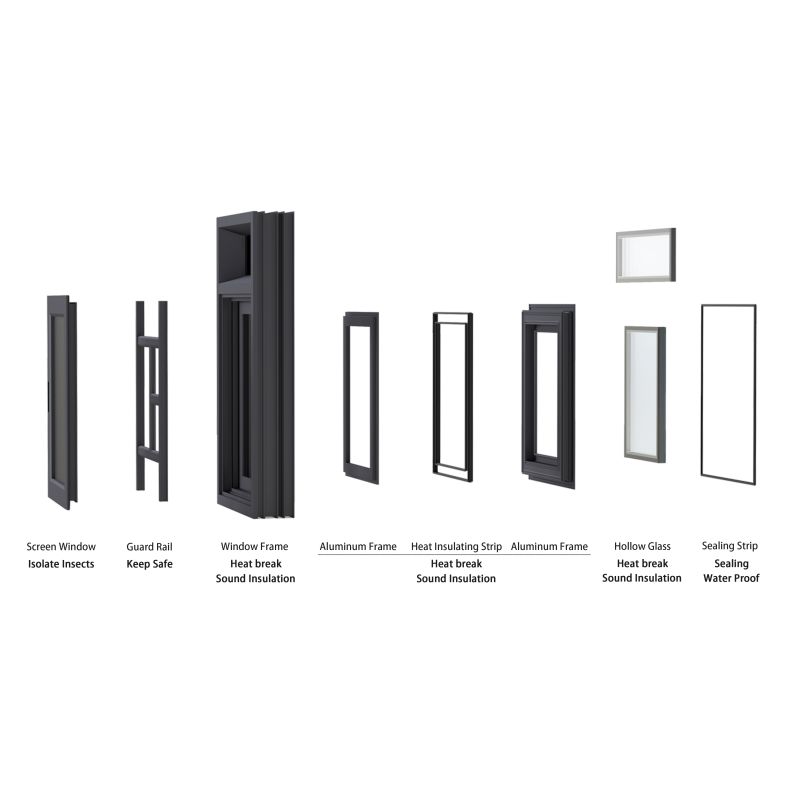 AluminiumCasement Windows 