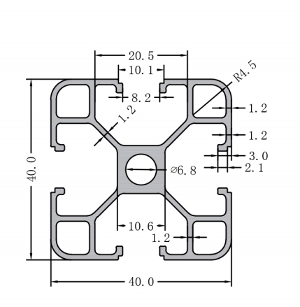 4040 aluminum profile