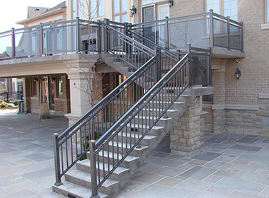 Is aluminum good for outdoor railings?
